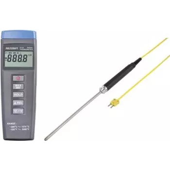 VOLTCRAFT K101 + TP 208 teplomer -200 až +1370 °C sonda Type-K