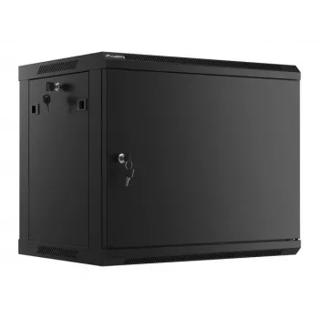 Nástenný rack Lanberg WF01-6409-00B 9U čierna