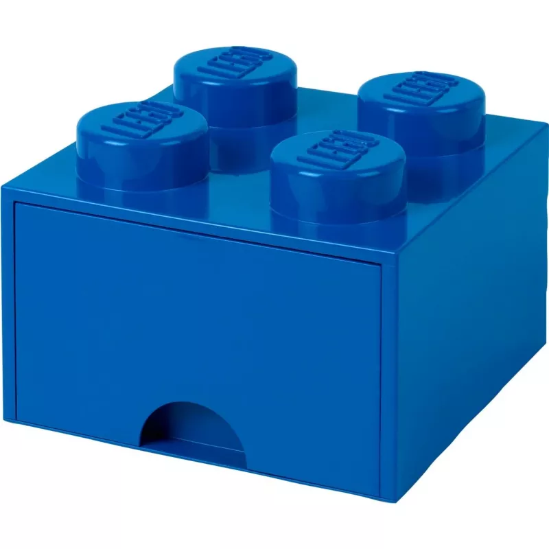 LEGO Brick Drawer 4 modrá, úložná krabica modrá