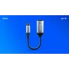 Savio adaptér USB-C (M) HDMI (f), 4K, 60Hz, hliník, AK-78