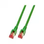 EFB-Elektronik RJ45 patch kábel Kat. 6 S/FTP LSZH zelený 0,15 m