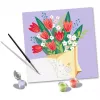 Sada maľovania podľa čísel Ravensburger CreArt – Obrázok s kyticou tulipánov, model 25518
