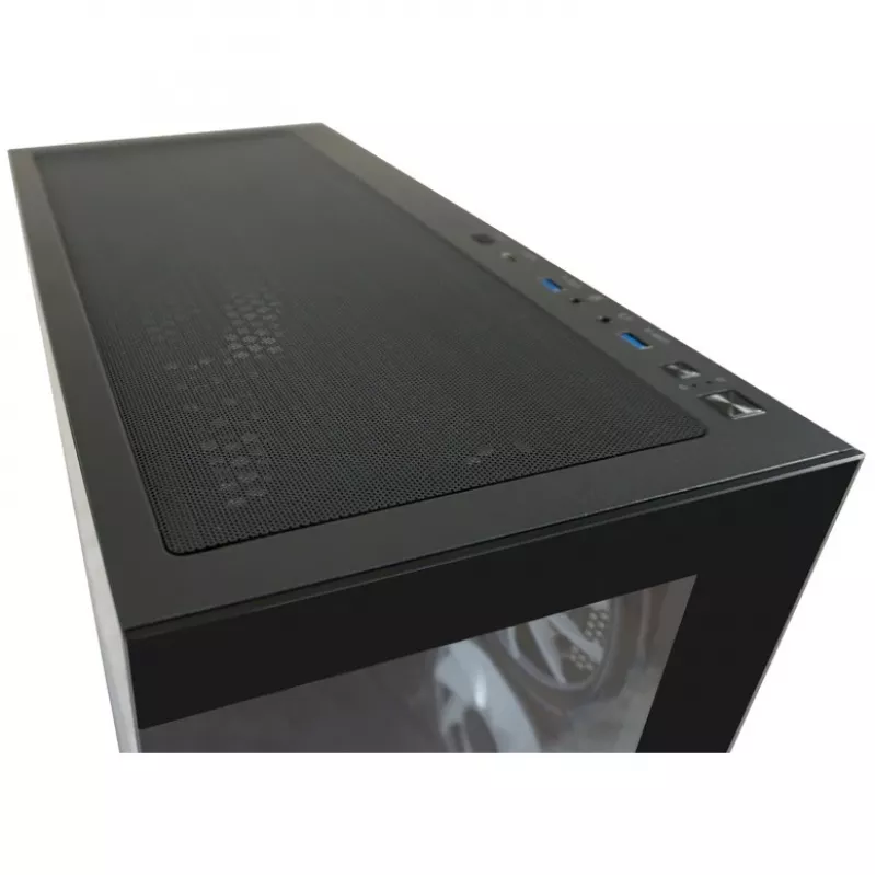 LC-Power skriňa MidiTower 715B čierna USB3.2/audio bez napájacieho zdroja SEAMLESS_X (LC-715B-ON)