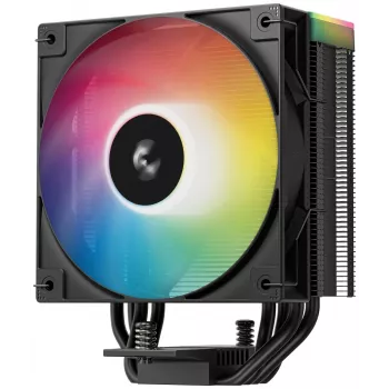 Ventilátor DeepCool AG400 BK ARGB V2 120 mm čierny — 120 mm ventilátor chladiča CPU s hydraulickým ložiskom, podpora viacerých socketov