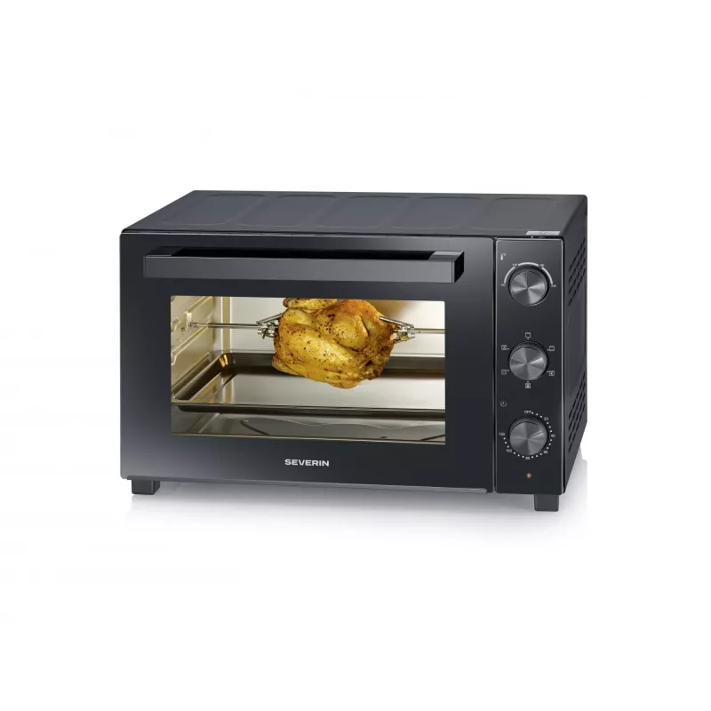 Samostatná stolová elektrická rúra SEVERIN TO 2076 — 46 l, 1800 W, samostatná, čierna, 515×420×365 mm