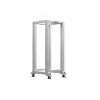 LANBERG 19-palcový otvorený rack 27U 600x800 mm sivý, 27U open-frame serverový rack