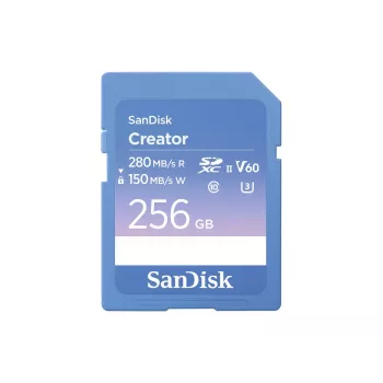 SanDisk Creator SD pamäťová karta UHS-II 256 GB s vysokými prenosovými rýchlosťami až do 280 MB/s