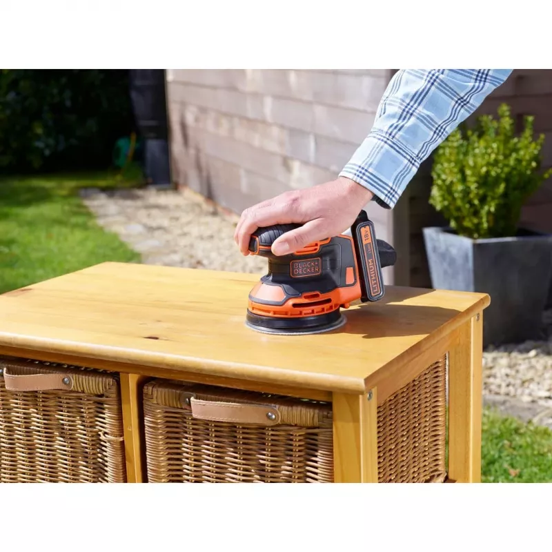 Black & Decker BDCROS18N-XJ prenosná vibračná brúska 12000 ot/min čierna, oranžová