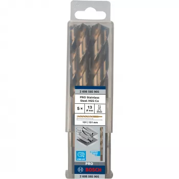 Špirálový vrták Bosch HSS Cobalt 2608585905 5-dielna sada