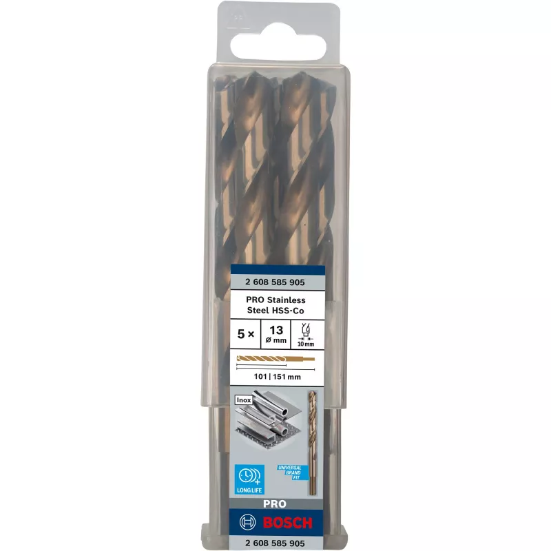Špirálový vrták Bosch HSS Cobalt 2608585905 5-dielna sada