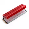 M.2 SSD chladič Jonsbo M.2-6 RED 2280 pasívny chladič pre 2280 NVMe/SATA disky