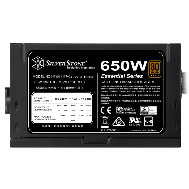 Napájací zdroj Silverstone SST-ET650-B v1.4 650 W