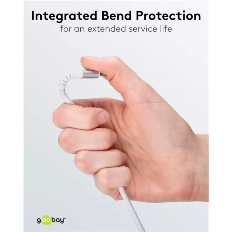 Goobay 74530 USB kábel biely