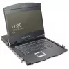 19 palcová LCD KVM konzola DIGITUS DS-72211-5US, 16-port Cat 5, 1366x768, US International klávesnica