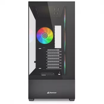 PC skriňa Sharkoon AK6 RGB, ATX, čierna