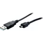 USB kábel S/CONN 14-16055 USB 2.0 5 m Mini-USB B USB A čierny