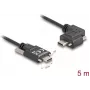DeLOCK USB 2.0 kábel USB Type-C konektor samec na USB Type-C konektor samec zahnutý vľavo/vpravo PD 3.0 60W 5m