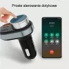Hands-free Awei C-843 Bluetooth 5.0 s FM vysielačom, USB a USB-C konektormi