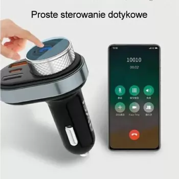 Hands-free Awei C-843 Bluetooth 5.0 s FM vysielačom, USB a USB-C konektormi