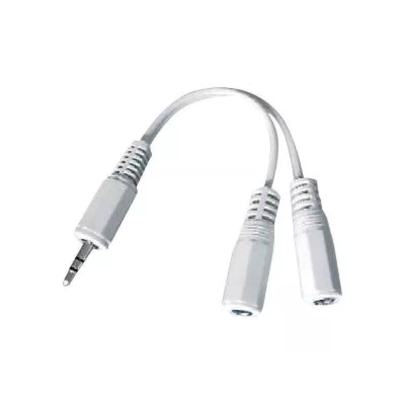 KÁBLOVÝ AUDIO ROZBOČOVAČ 3,5MM/10CM WHT CCA-415-0.1M GEMBIRD