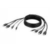 Belkin Secure KVM Combo kábel - video / USB / audio kábel - TAA-kompatibilný - USB, mini jack, HDMI (M)