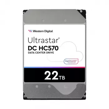 WD Ultrastar DC HC570 - Pevný disk - 22TB - interný - 3.5 (8,9 cm) - SATA 6Gb/s - 7200 ot/min - Vyrovnávacia pamäť: 512MB - pre Intel Next Unit of Computing 13 Extr