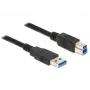 USB kábel DeLOCK 85067 USB 3.2 Gen 1 1,5 m USB A USB B čierny