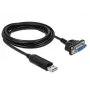 Sériový kábel DeLOCK 66281 čierny 1,8 m RS-232 USB Type-A