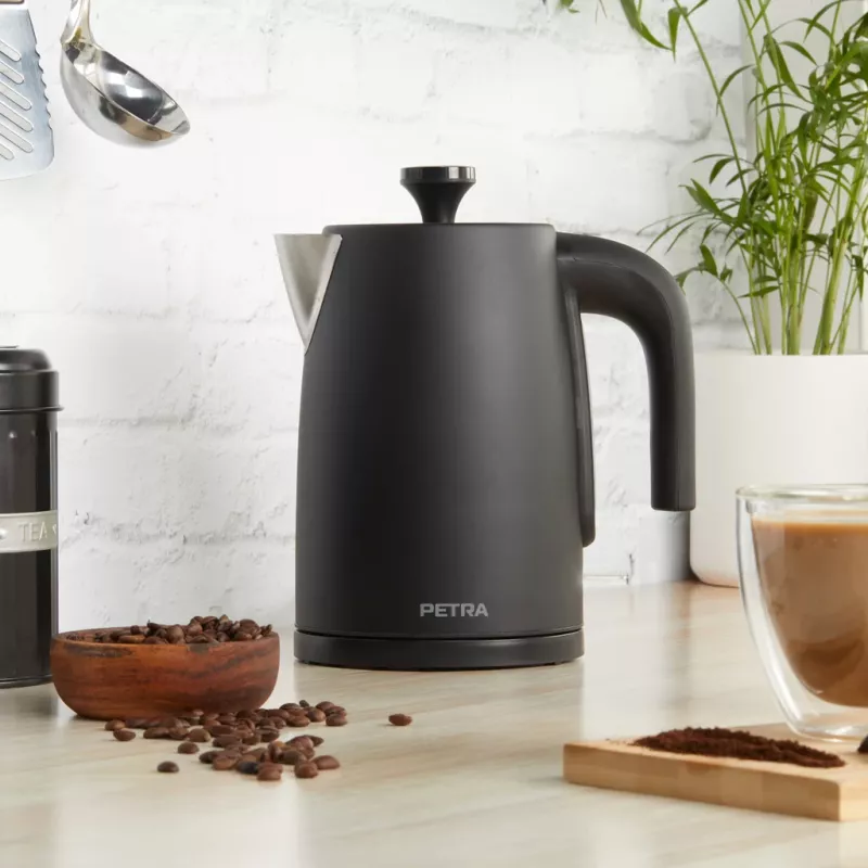 Rýchlovarná kanvica Petra 1,7 l 3 kW matná čierna