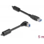 DeLOCK USB kábel Type-A samec na Type-B samec 90° zahnutý 5 m