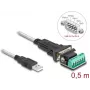 DeLOCK Adaptér USB 2.0 Type-A na sériový RS-422/485 samec 6-pinová svorkovnica 0,5 m