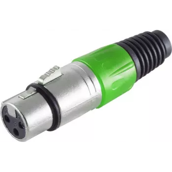 ShiverPeaks BASIC-S XLR spojka (samica), zelená (BS55022-G)