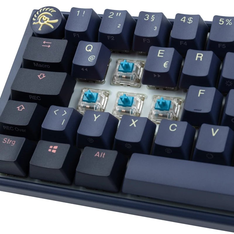 Ducky One 3 Mini klávesnica herná USB modrá
