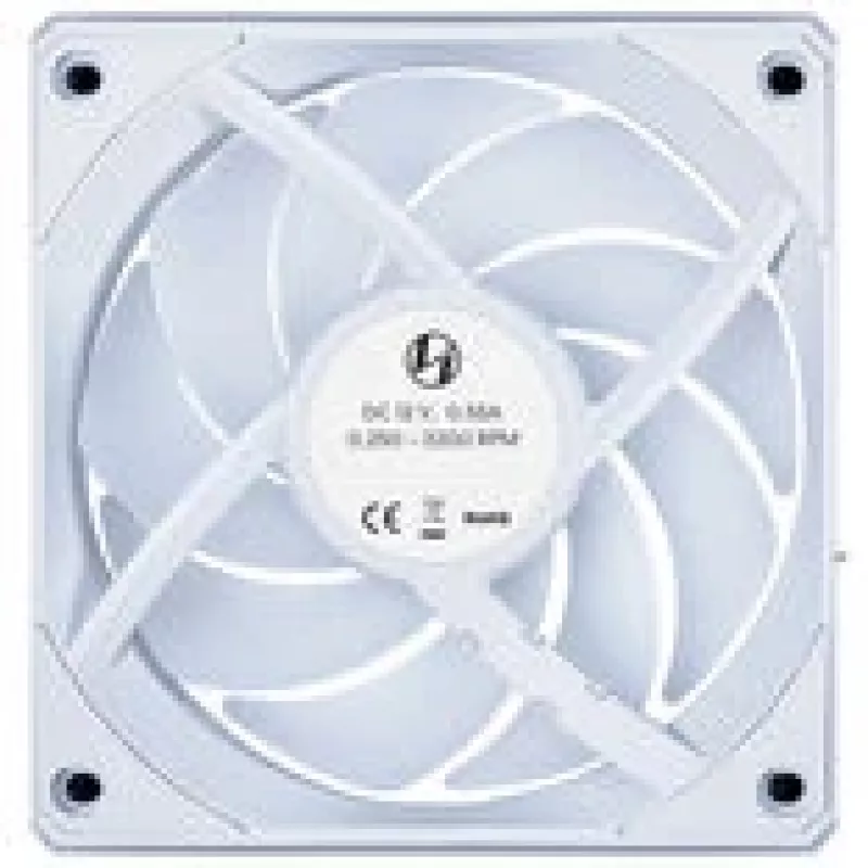 120mm Lian Li UNI FAN 12CL1W3W biely bezdrôtový ventilátor do skrine — 120mm, kompatibilný s PWM hubom, modulárny