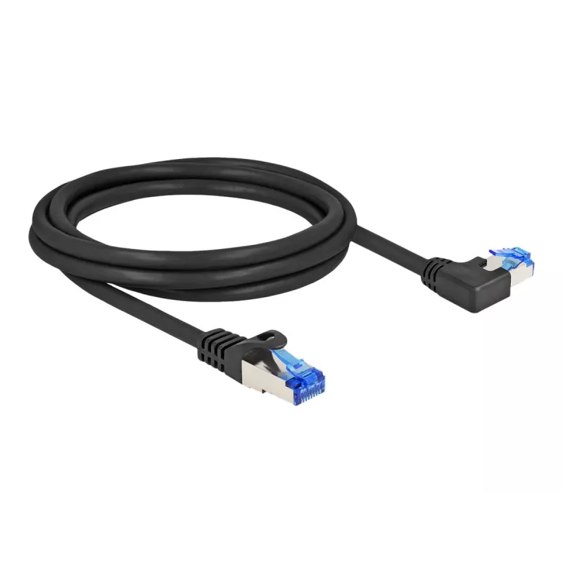 Sieťový kábel DeLOCK RJ45 Cat.6A S/FTP 2m čierny