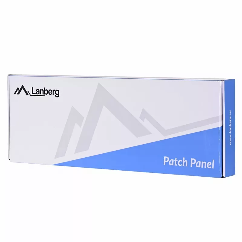 Patch panel 1U LANBERG PPKS-1124-B, 24 portov, 1U, ABS, čierny, 482,6×44,5×154 mm
