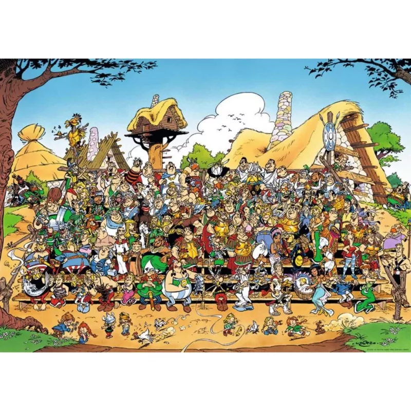 Puzzle Ravensburger 1000 dielikov Colour puzzle (kreslené) — šírka 700 mm, vek 14+