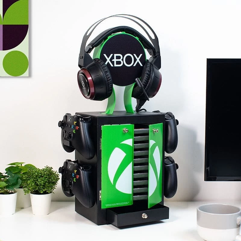 Numskull Games Official Xbox Gaming Locker, držiak na disky pre hry, Xbox, čierny, káblový, 1 kus