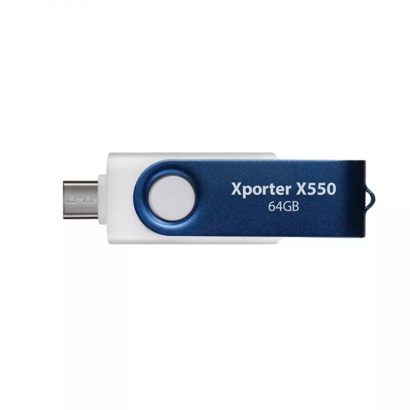 USB kľúč Patriot Memory 64 GB Dual USB A+C PS64GX550AAD biely modrý
