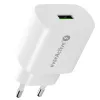 NABÍJAČKA NA TELEFÓN 1X USB 18 W QC 3.0 BIELA