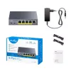 CUDY GS105P 5-portový Gigabit PoE+ switch 36W
