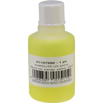 Farba do pečiatkovej podušky EUROLITE UV-aktívna transparentná žltá 50 ml (51107996)
