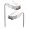 Sieťový kábel Ubiquiti UACC-Cable-Patch-EL-C6A-15M-W RJ-45 Cat6a 15m transparentný biely