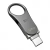 Silicon Power Mobile C80 USB kľúč 128 GB, USB Type-A / USB Type-C, USB 3.0 (3.1 Gen 1), titánový