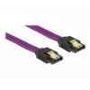 DeLOCK 83691 SATA kábel 0,5 m SATA 7-pin fialový