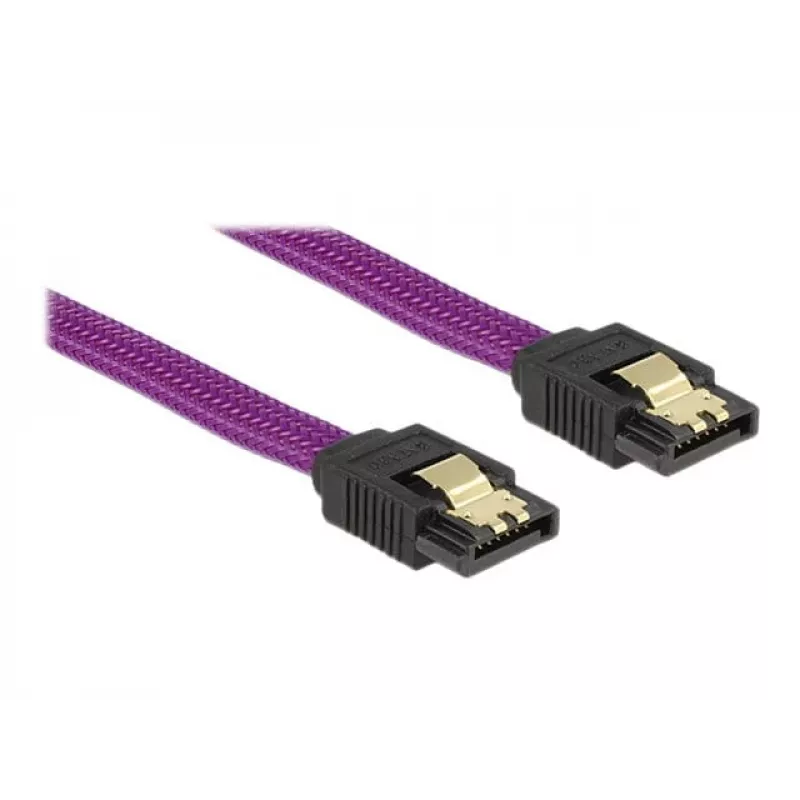 DeLOCK 83691 SATA kábel 0,5 m SATA 7-pin fialový