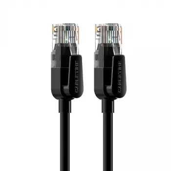 Sieťový kábel Cat6 UTP 15 m čierny CABLETIME