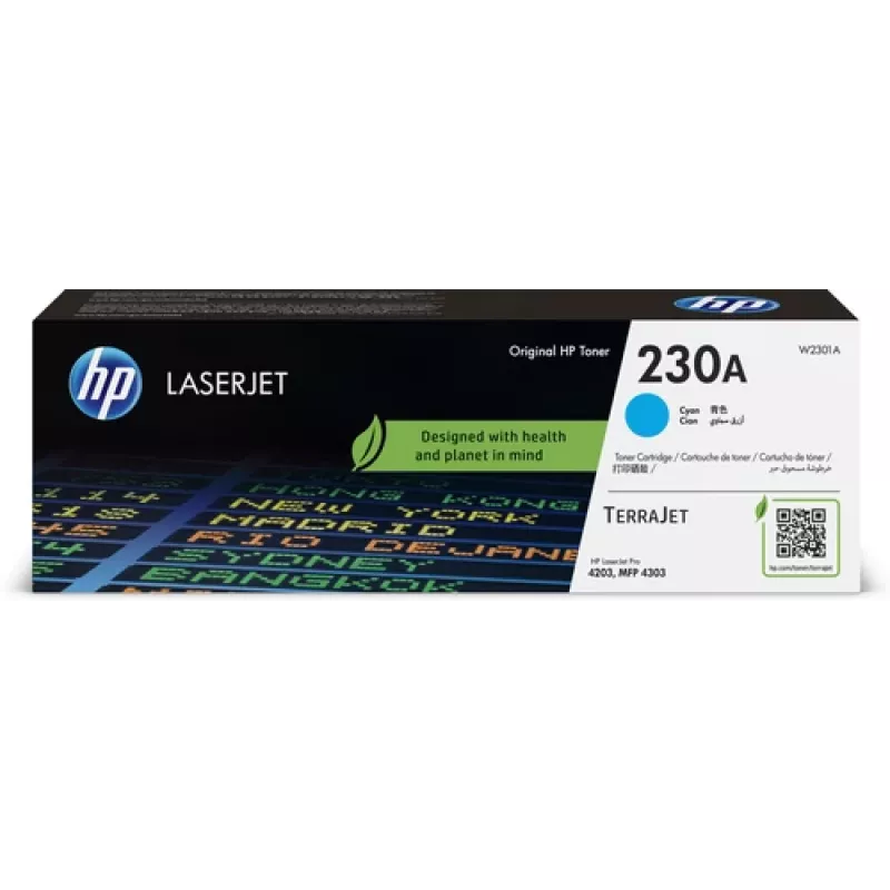 HP W2301A spotrebný materiál do tlačiarne azúrový