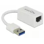 DeLOCK 65905 sieťový adaptér USB Type-A na Gigabit LAN, biely