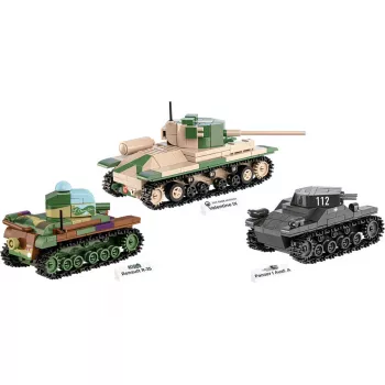 Stavebnica COBI Renault R35 Valentine IX Panzer I 595 dielov